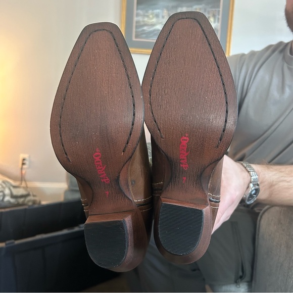 Laredo Passion Flower Western Cowgirl Boots Women’s Floral Embroidered Leather - Picture 5 of 16